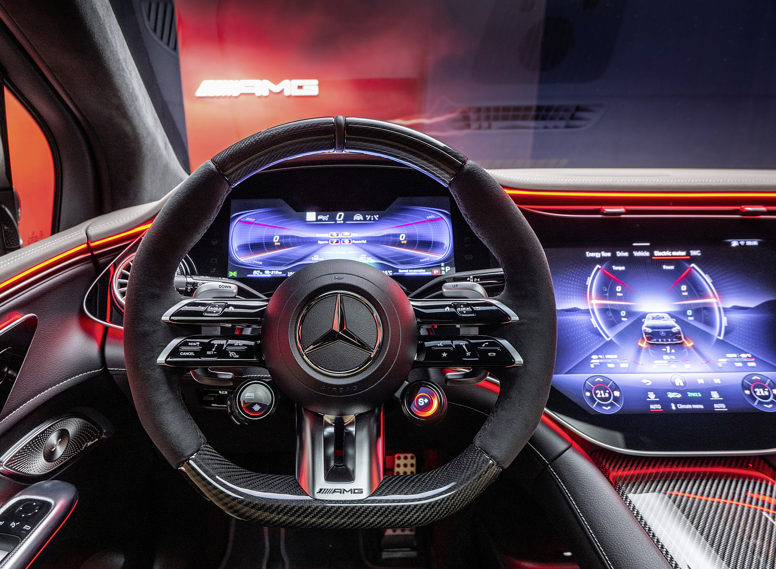 2024 Mercedes-AMG EQE 53 4MATIC+ SUV (Color: Sodalite Blue) Interior Steering Wheel Wallpapers #48 of 59