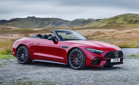 2022 Mercedes-AMG SL 55 (UK-Spec) Front Three-Quarter Wallpapers 450x275 (12)