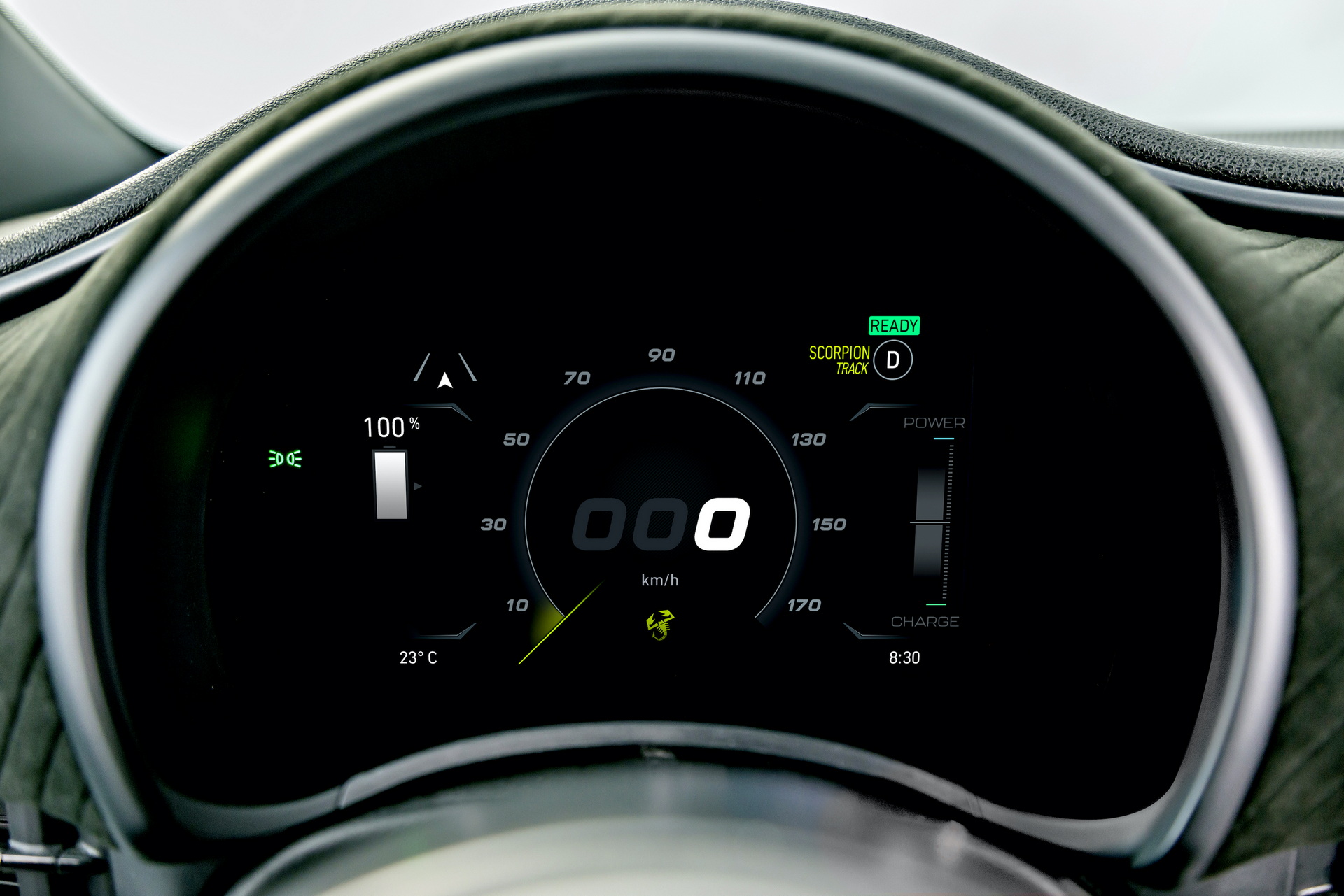 2023 Abarth 500e Digital Instrument Cluster Wallpapers #34 of 42