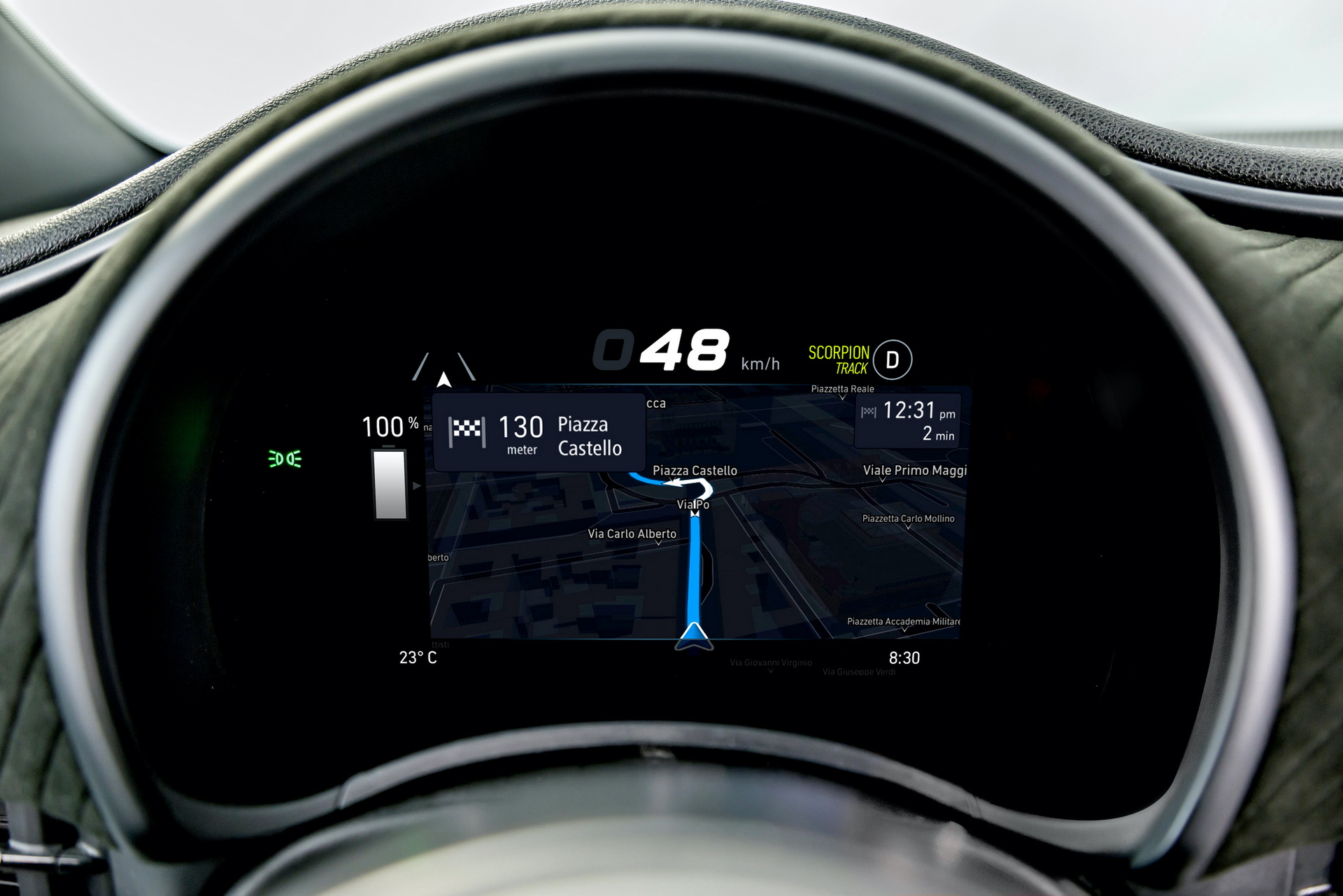 2023 Abarth 500e Digital Instrument Cluster Wallpapers #31 of 42