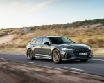 2023 Audi RS6 Avant Performance (Color: Nimbus Grey in Pearl Effect) Front Three-Quarter Wallpapers 150x120