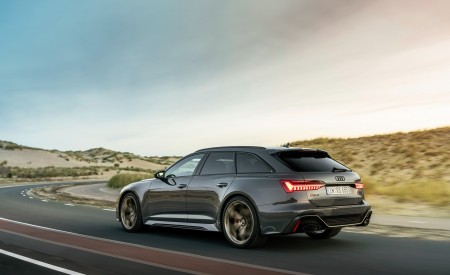 2023 Audi RS6 Avant Performance (Color: Nimbus Grey in Pearl Effect) Rear Three-Quarter Wallpapers 450x275 (4)