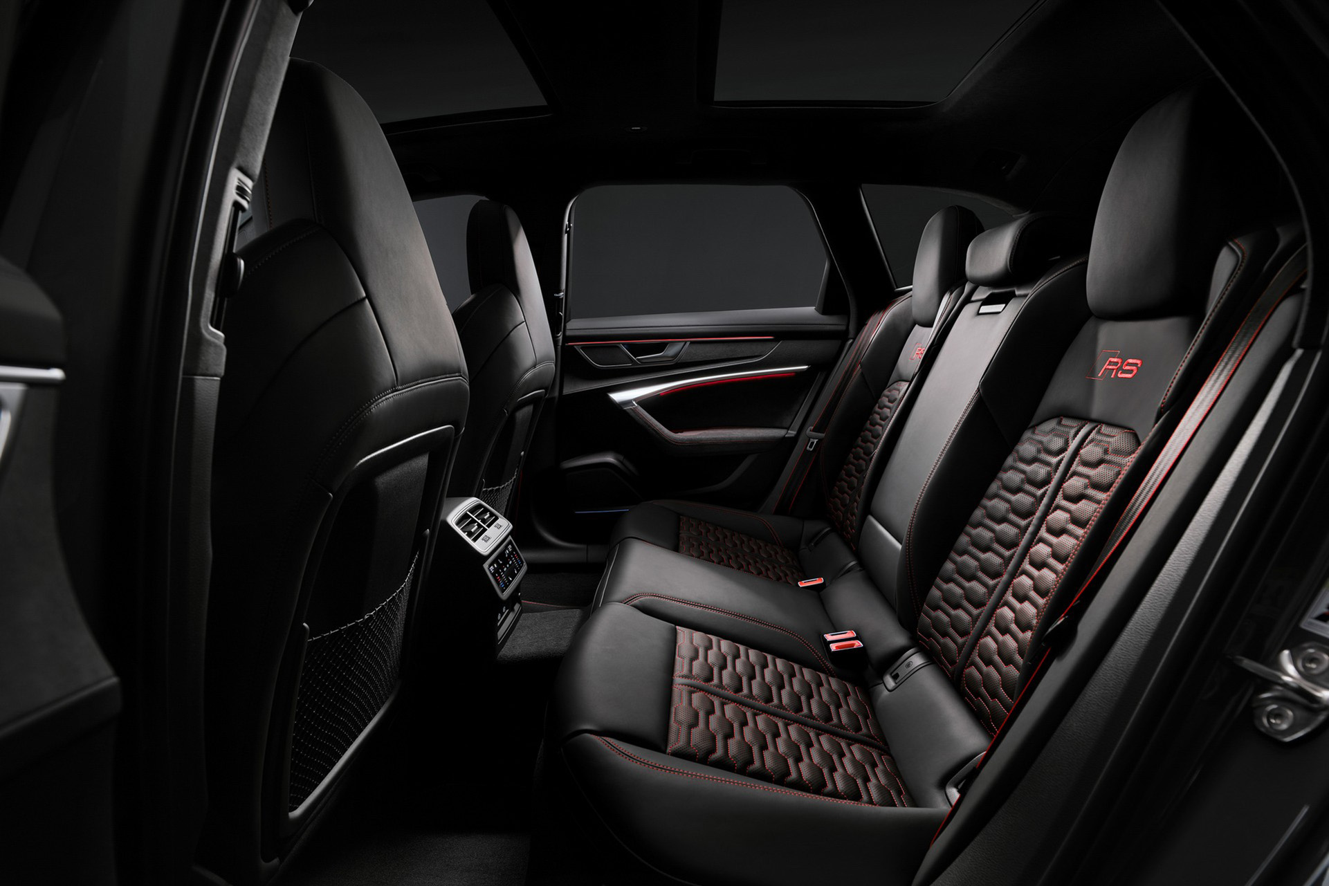 2023 Audi RS6 Avant Performance Interior Rear Seats Wallpapers #69 of 93
