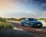 2023 Audi RS7 Sportback Performance (Color: Ascari Blue Matt) Front Three-Quarter Wallpapers 150x120