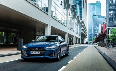 2023 Audi RS7 Sportback Performance (Color: Ascari Blue Matt) Front Three-Quarter Wallpapers 450x275 (45)