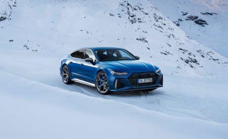 2023 Audi RS7 Sportback Performance (Color: Ascari Blue Matt) Front Three-Quarter Wallpapers 450x275 (42)