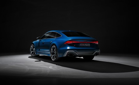 2023 Audi RS7 Sportback Performance (Color: Ascari Blue Matt) Rear Three-Quarter Wallpapers 450x275 (75)