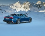 2023 Audi RS7 Sportback Performance (Color: Ascari Blue Matt) Rear Three-Quarter Wallpapers 150x120