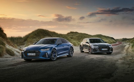 2023 Audi RS7 Sportback Performance (Color: Ascari Blue Matt) and Audi RS 6 Avant Performance Wallpapers 450x275 (38)