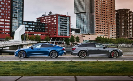 2023 Audi RS7 Sportback Performance (Color: Ascari Blue Matt) and Audi RS 6 Avant Performance Wallpapers 450x275 (62)