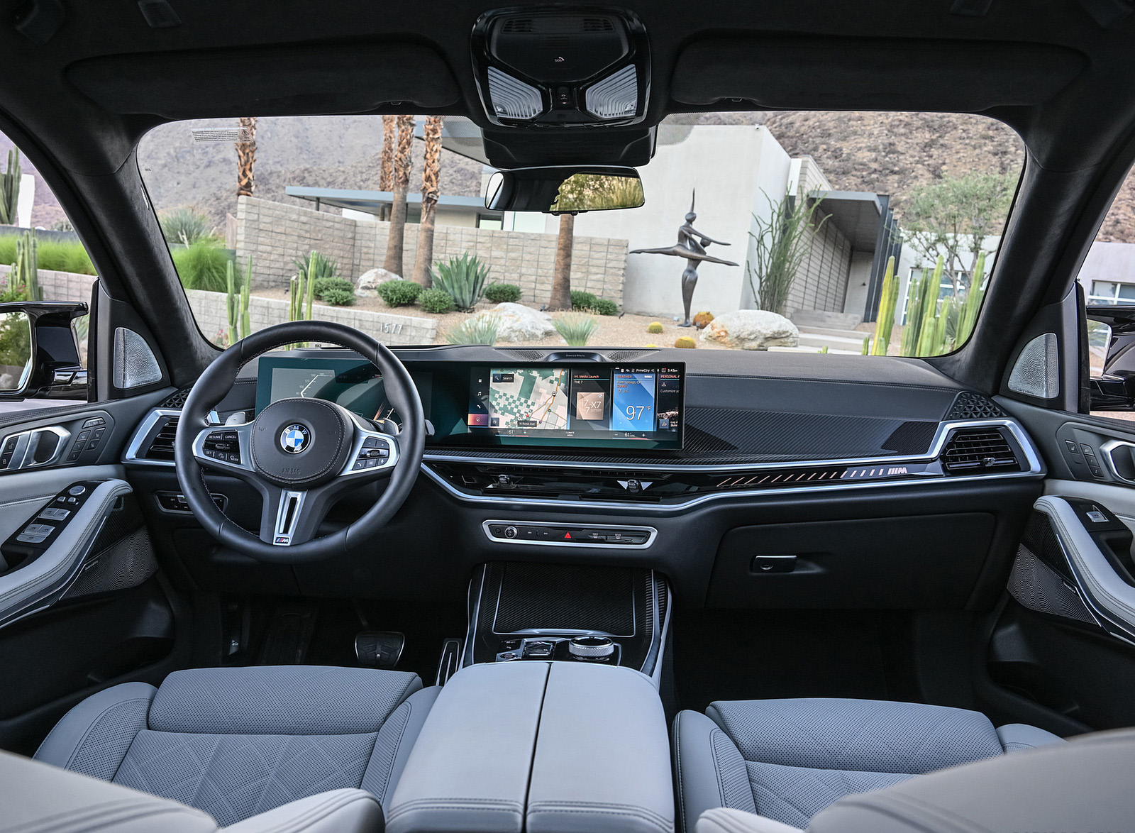 2023 BMW X7 M60i xDrive (Color: Frozen Grey; US-Spec) Interior Cockpit Wallpapers #78 of 254