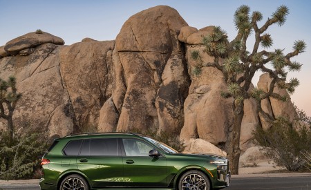 2023 BMW X7 M60i xDrive (Color: Verde Ermes; US-Spec) Side Wallpapers 450x275 (210)