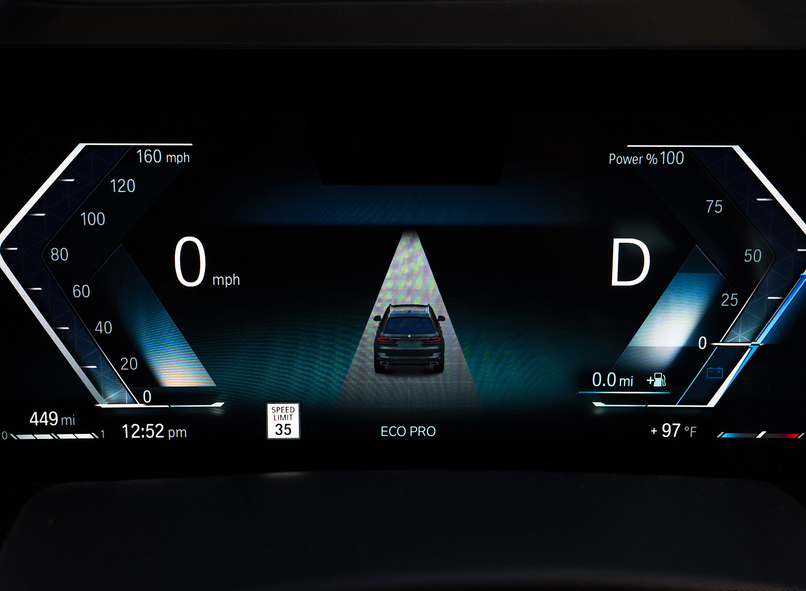 2023 BMW X7 xDrive 40i (Color: Blue Ridge Mountain; US-Spec) Digital Instrument Cluster Wallpapers #84 of 239
