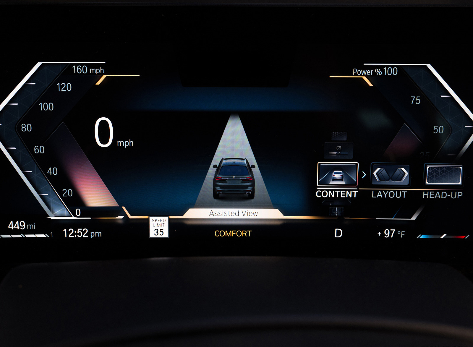 2023 BMW X7 xDrive 40i (Color: Blue Ridge Mountain; US-Spec) Digital Instrument Cluster Wallpapers #85 of 239