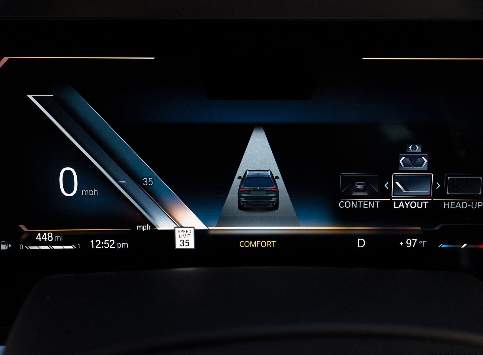 2023 BMW X7 xDrive 40i (Color: Blue Ridge Mountain; US-Spec) Digital Instrument Cluster Wallpapers #86 of 239