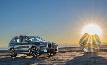 2023 BMW X7 xDrive 40i (Color: Sparkling Copper Grey; US-Spec) Front Three-Quarter Wallpapers 450x275 (152)