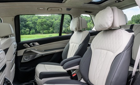 2023 BMW X7 xDrive 40i (Color: Sparkling Copper Grey; US-Spec) Interior Rear Seats Wallpapers 450x275 (206)
