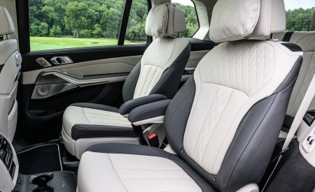 2023 BMW X7 xDrive 40i (Color: Sparkling Copper Grey; US-Spec) Interior Rear Seats Wallpapers 450x275 (207)