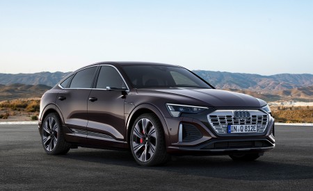 2024 Audi Q8 Sportback e-tron quattro (Color: Madeira Brown Metallic) Front Three-Quarter Wallpapers 450x275 (15)