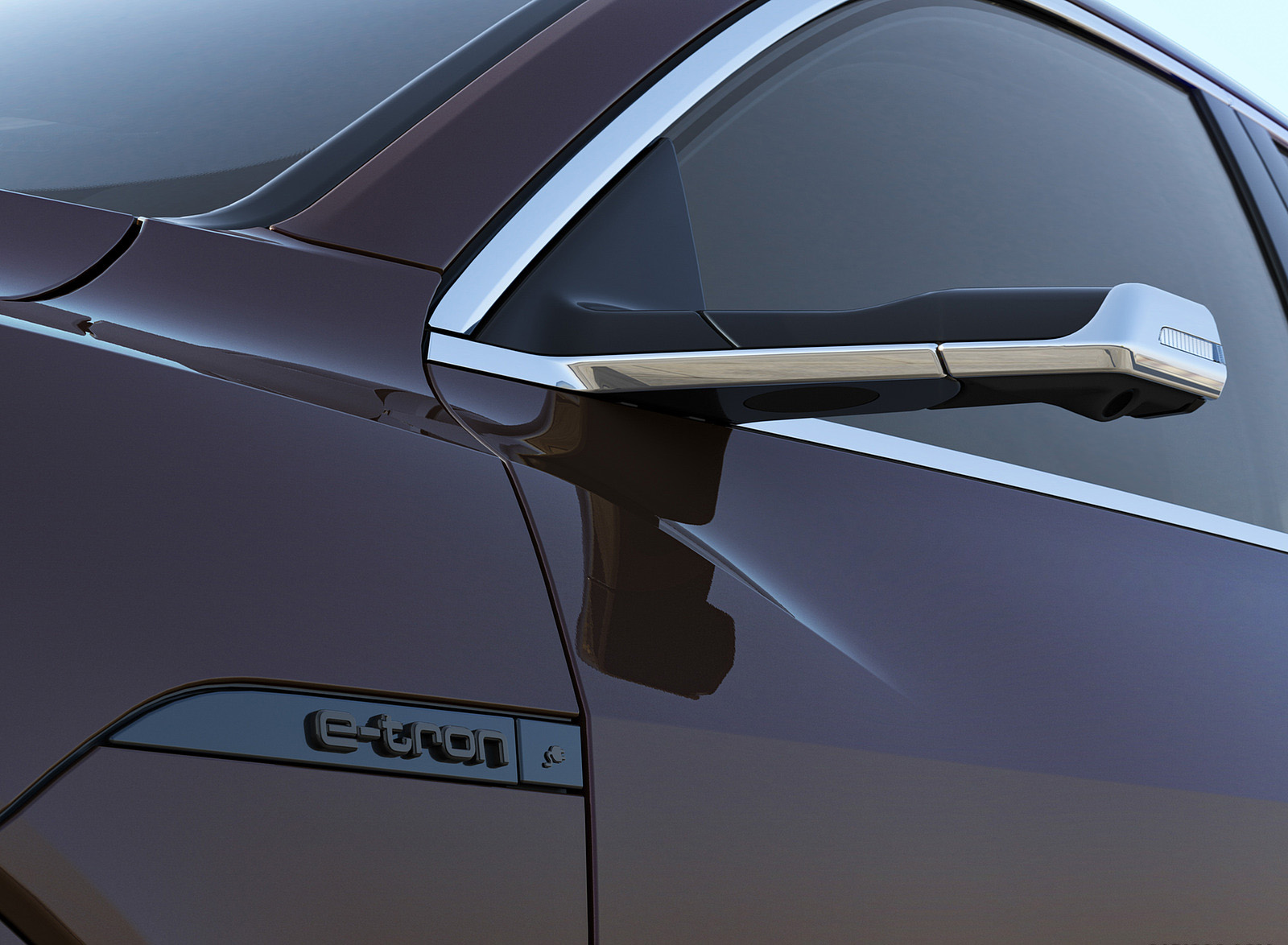 2024 Audi Q8 Sportback e-tron quattro (Color: Madeira Brown Metallic) Mirror Wallpapers #25 of 33
