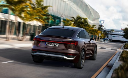 2024 Audi Q8 Sportback e-tron quattro (Color: Madeira Brown Metallic) Rear Wallpapers 450x275 (2)