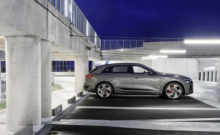 2024 Audi Q8 e-tron quattro (Color: Chronos Gray Metallic) Side Wallpapers 450x275 (24)