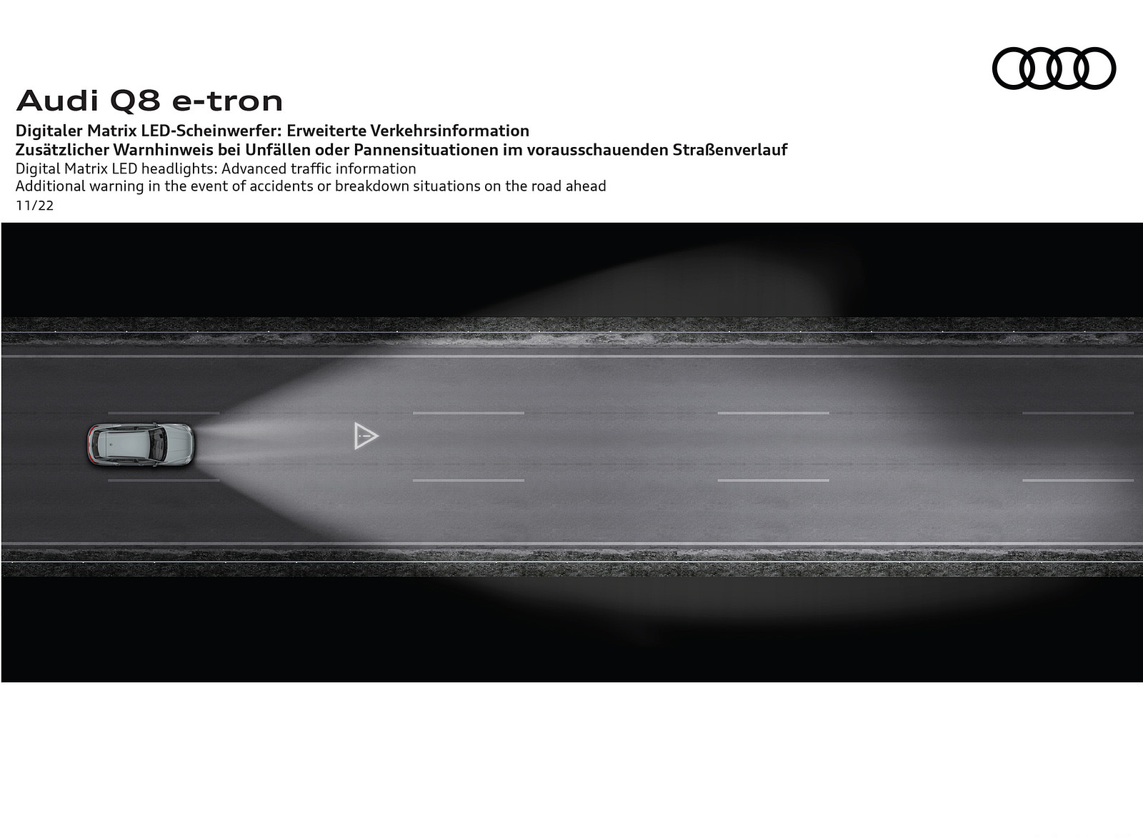 2024 Audi Q8 e-tron quattro Digital Matrix LED headlights Advanced traffic information Wallpapers #79 of 92