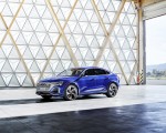 2024 Audi SQ8 Sportback e-tron quattro (Color: Ultra Blue Metallic) Front Three-Quarter Wallpapers 150x120