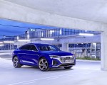 2024 Audi SQ8 Sportback e-tron quattro (Color: Ultra Blue Metallic) Front Three-Quarter Wallpapers 150x120