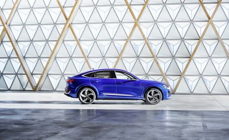 2024 Audi SQ8 Sportback e-tron quattro (Color: Ultra Blue Metallic) Side Wallpapers 450x275 (27)