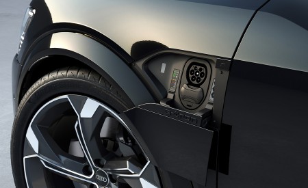 2024 Audi SQ8 e-tron quattro (Color: Mythos Black Metallic) Charging Connector Wallpapers 450x275 (26)