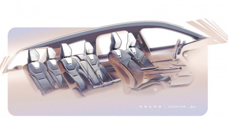 2024 Volvo EX90 7-seater sketch Wallpapers 450x275 (64)