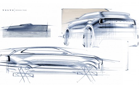 2024 Volvo EX90 Design Sketch Wallpapers 450x275 (60)