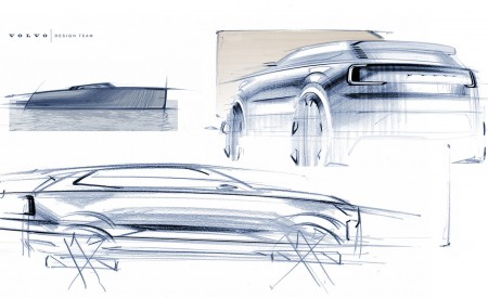 2024 Volvo EX90 Design Sketch Wallpapers 450x275 (60)