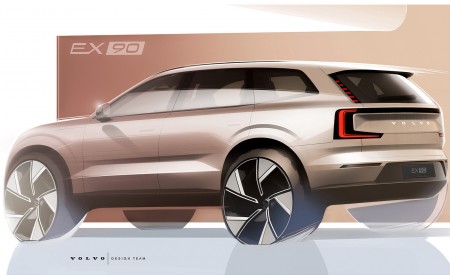 2024 Volvo EX90 Design Sketch Wallpapers 450x275 (58)