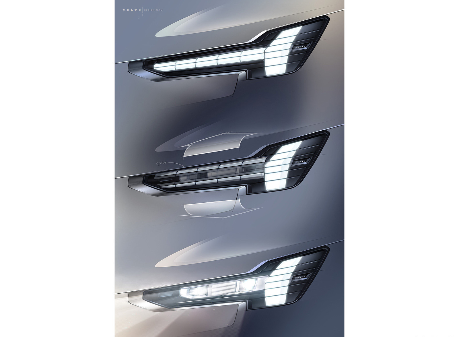 2024 Volvo EX90 Next generation Thor Hammer headlight Wallpapers #53 of 64