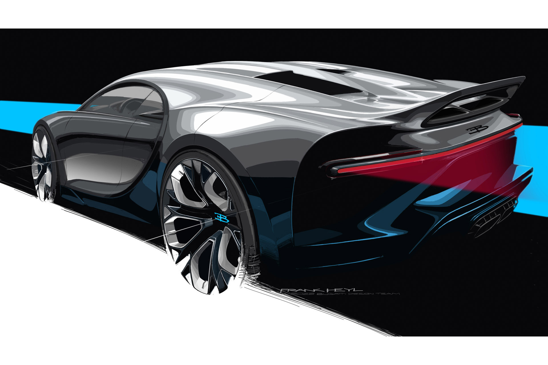 2022 Bugatti Chiron Profilée Design Sketch Wallpapers #54 of 54