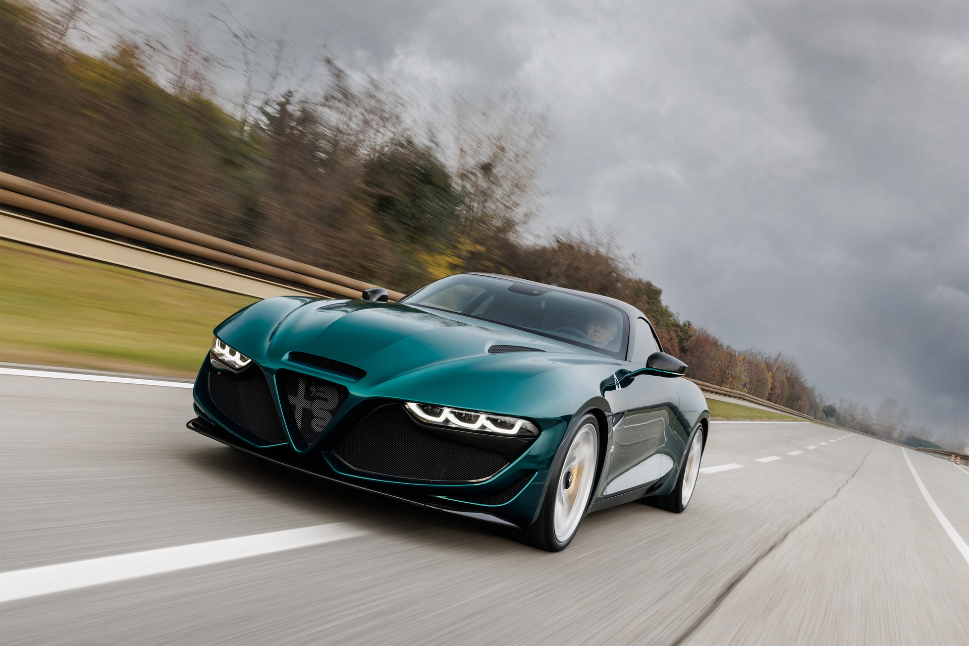 2023 Alfa Romeo Giulia SWB Zagato Front Three-Quarter Wallpapers (1)