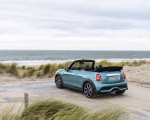 2023 Mini Cooper S Convertible Seaside Edition (Color: Caribbean Aqua) Rear Three-Quarter Wallpapers 150x120