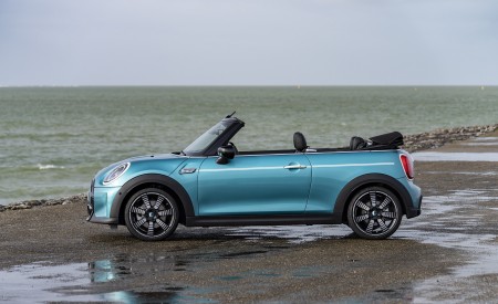 2023 Mini Cooper S Convertible Seaside Edition (Color: Caribbean Aqua) Side Wallpapers 450x275 (31)