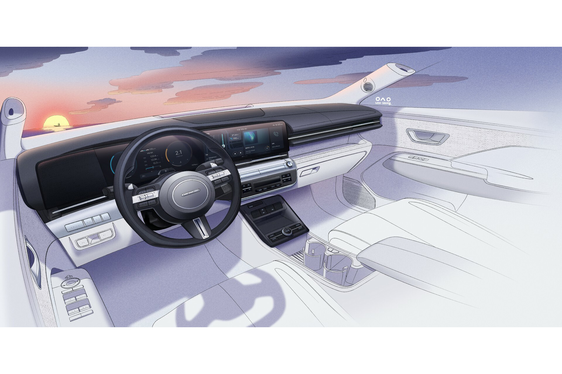 2024 Hyundai Kona Design Sketch Wallpapers #18 of 23