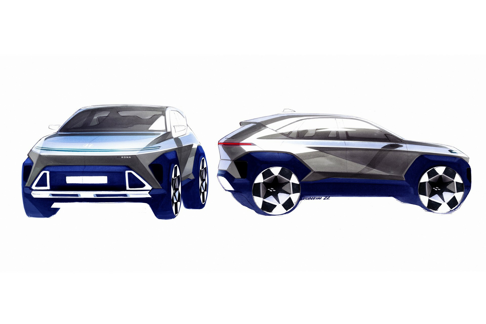 2024 Hyundai Kona Design Sketch Wallpapers #20 of 23