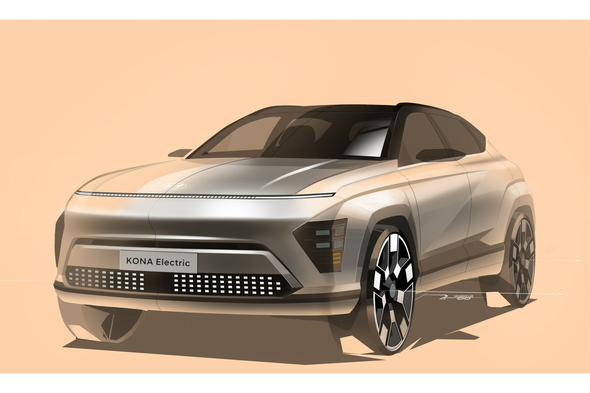 2024 Hyundai Kona Design Sketch Wallpapers #13 of 23