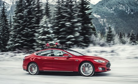 2015 Tesla Model S P85D Side Wallpapers 450x275 (15)