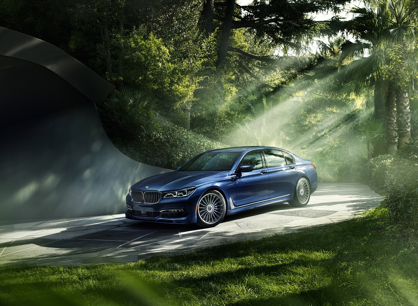 2017 ALPINA BMW B7 xDrive Blue Front Wallpapers  (11)