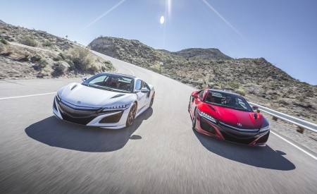 2017 Acura NSX Red and White Front Wallpapers 450x275 (16)