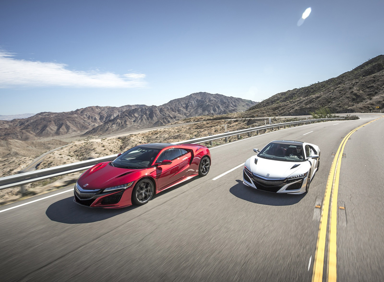 2017 Acura NSX Red and White Front Wallpapers (15)