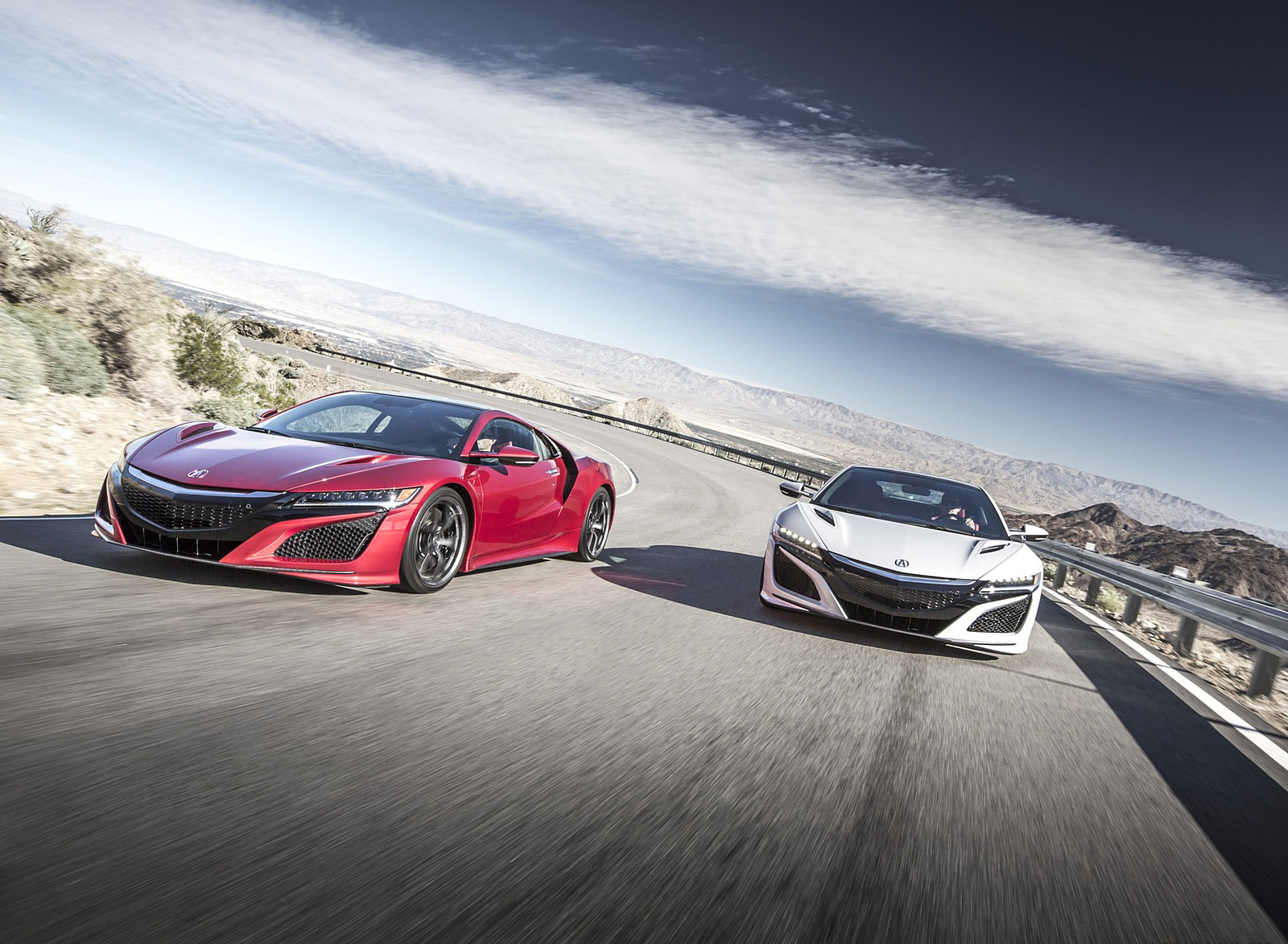2017 Acura NSX Red and White Front Wallpapers (11)