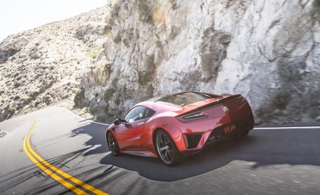 2017 Acura NSX Red and White Rear Wallpapers 450x275 (23)