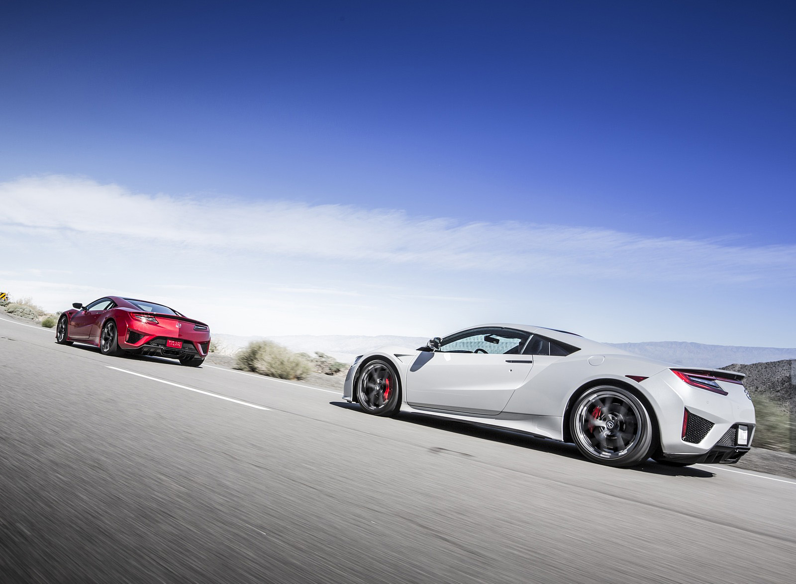 2017 Acura NSX Red and White Side Wallpapers (14)